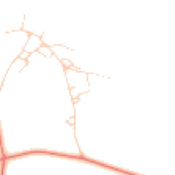 Daytime road noise heatmap for LE15 8AL