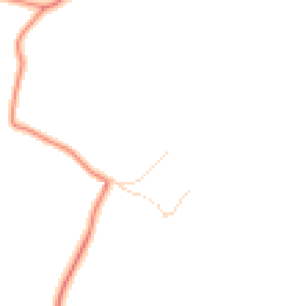 Daytime road noise heatmap for LE15 8DE