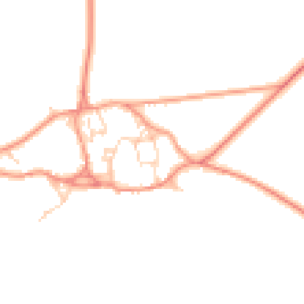 Daytime road noise heatmap for LE15 8EF