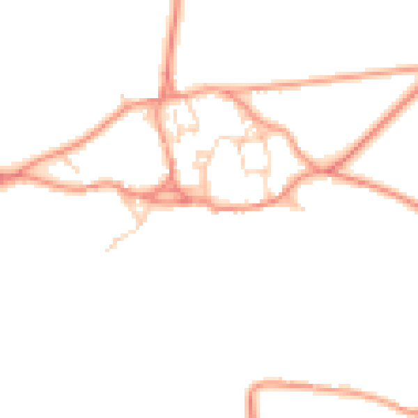 Daytime road noise heatmap for LE15 8EQ