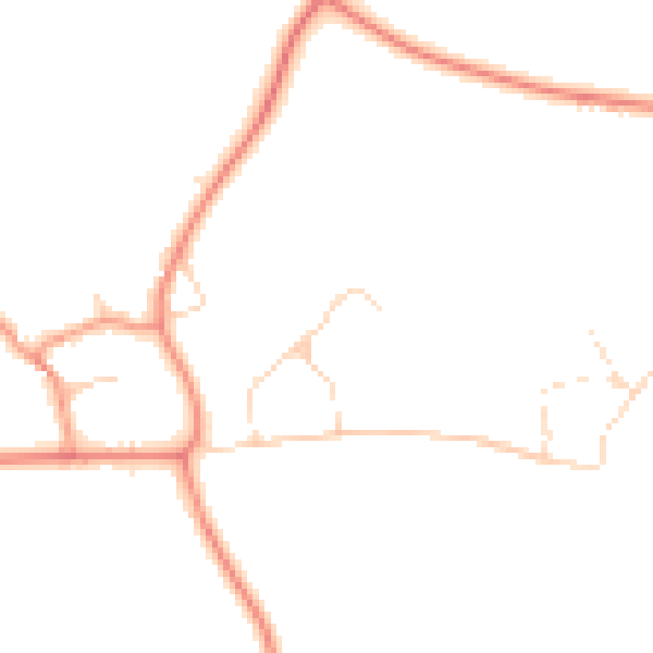 Daytime road noise heatmap for LE15 8HN