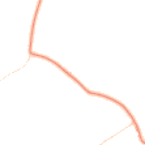 Daytime road noise heatmap for LE15 8HW