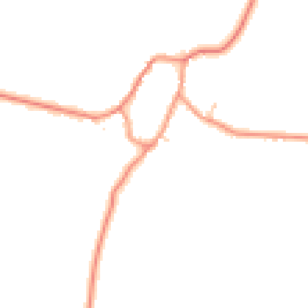 Daytime road noise heatmap for LE15 8JG