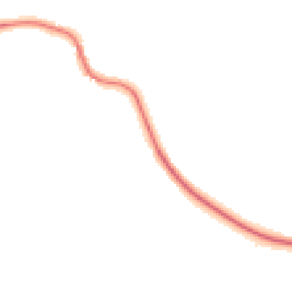 Night-time road noise heatmap for LE15 8QG