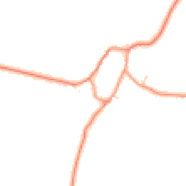 Daytime road noise heatmap for LE15 8QS