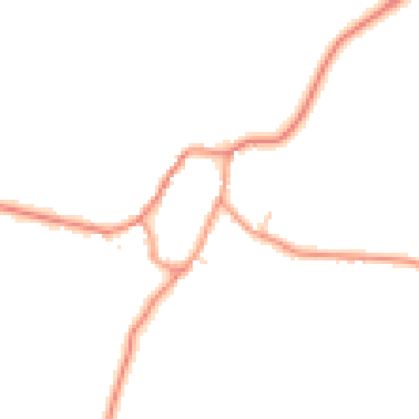 Daytime road noise heatmap for LE15 8QT