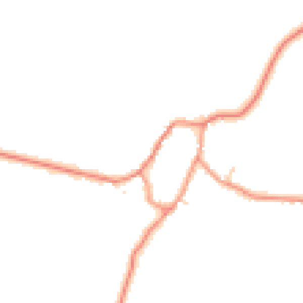 Daytime road noise heatmap for LE15 8QU