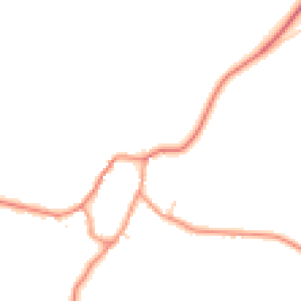 Daytime road noise heatmap for LE15 8QY