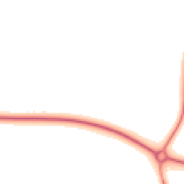 Night-time road noise heatmap for LE15 9AE