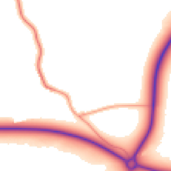 Daytime road noise heatmap for LE15 9BL