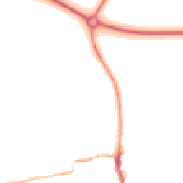 Night-time road noise heatmap for LE15 9RR