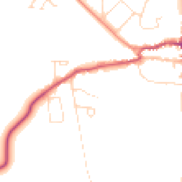 Daytime road noise heatmap for LE15 9TQ
