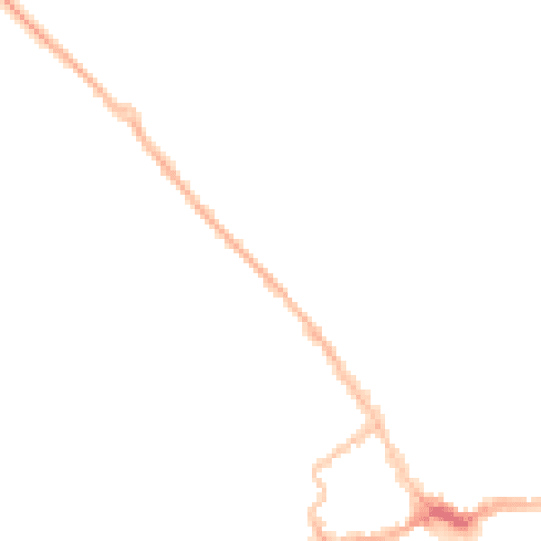 Night-time road noise heatmap for LE16 7AU