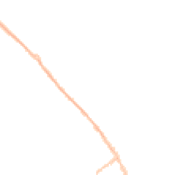 Night-time road noise heatmap for LE16 7BD