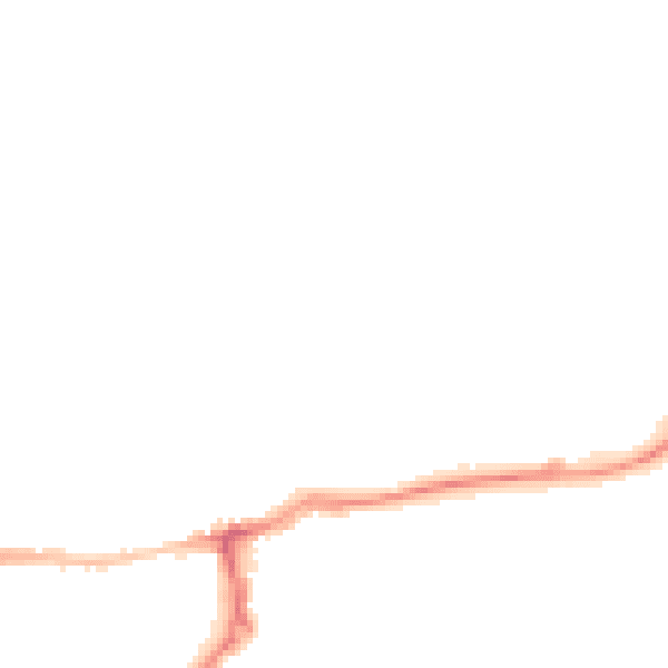 Night-time road noise heatmap for LE16 7DE