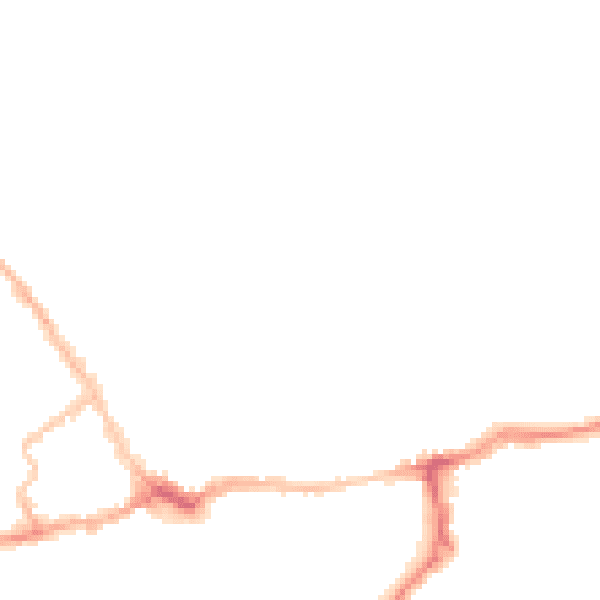 Night-time road noise heatmap for LE16 7PR