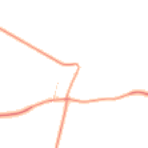 Daytime road noise heatmap for LE16 7SN