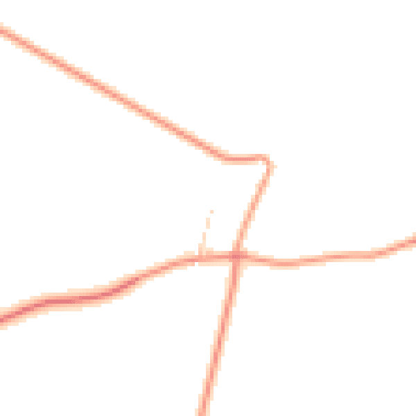 Daytime road noise heatmap for LE16 7SP
