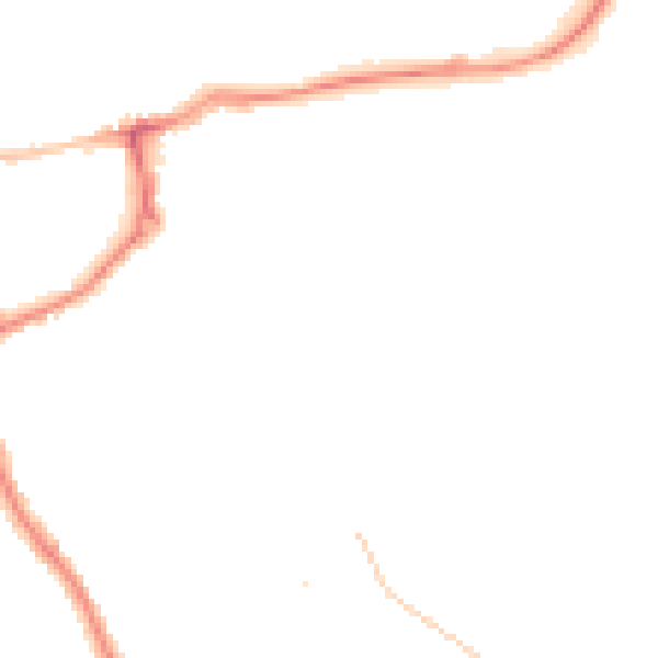 Night-time road noise heatmap for LE16 8AA