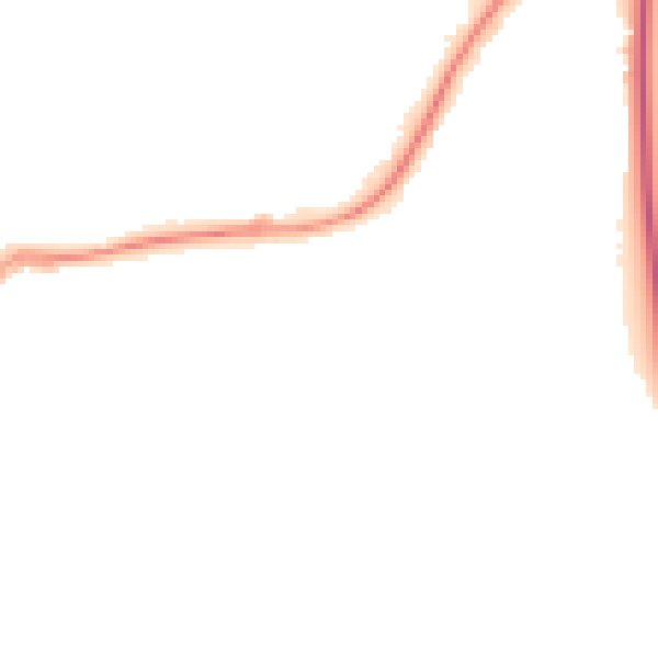Night-time road noise heatmap for LE16 8EH