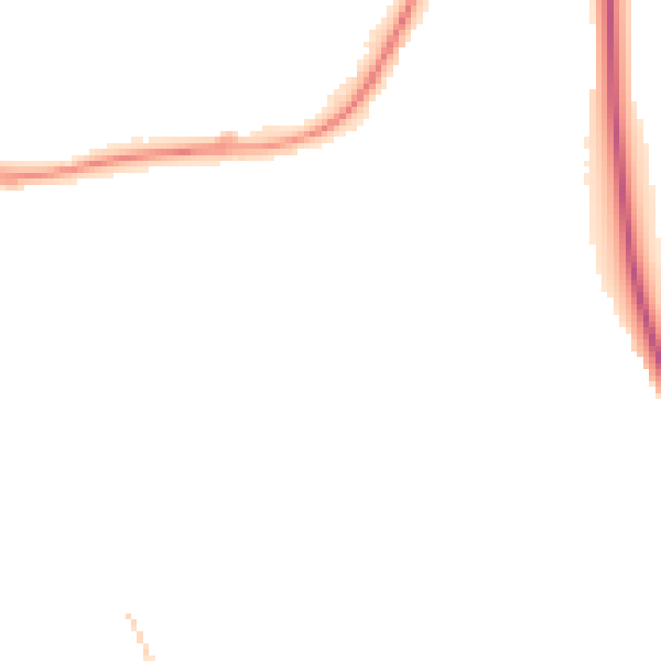 Night-time road noise heatmap for LE16 8EL