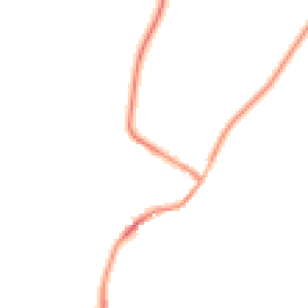 Night-time road noise heatmap for LE16 8FJ