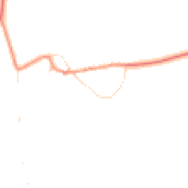 Daytime road noise heatmap for LE16 8HD