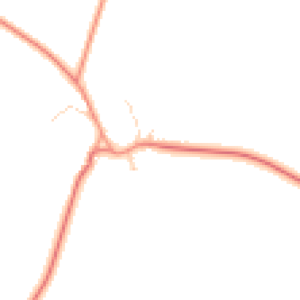 Daytime road noise heatmap for LE16 8HR