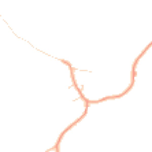 Daytime road noise heatmap for LE16 8LA