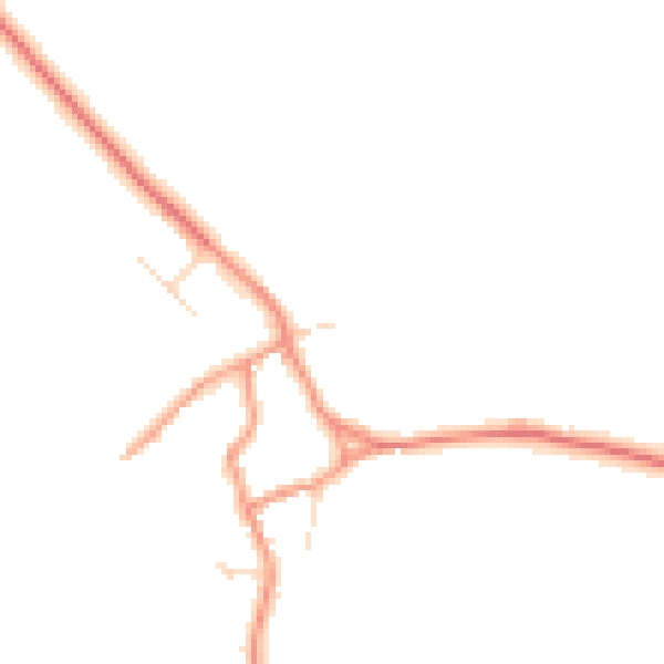 Daytime road noise heatmap for LE16 8LR