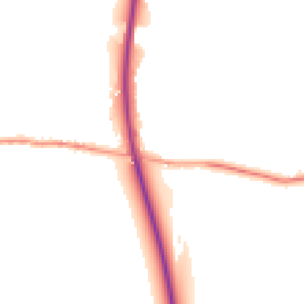 Daytime road noise heatmap for LE16 8LT