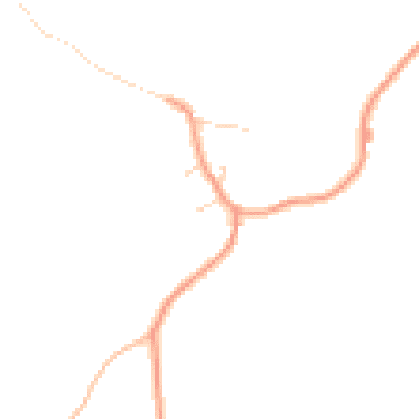 Daytime road noise heatmap for LE16 8NP