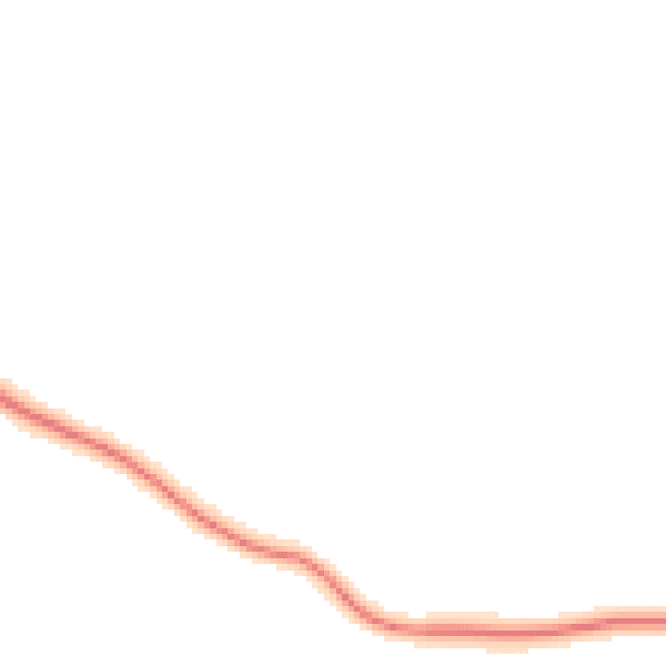 Night-time road noise heatmap for LE16 8NW