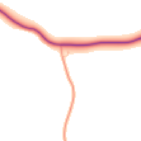 Daytime road noise heatmap for LE16 8PF