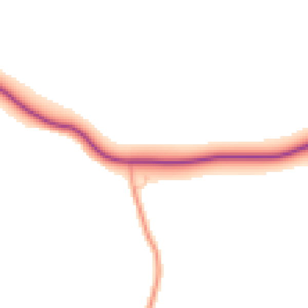 Daytime road noise heatmap for LE16 8PH