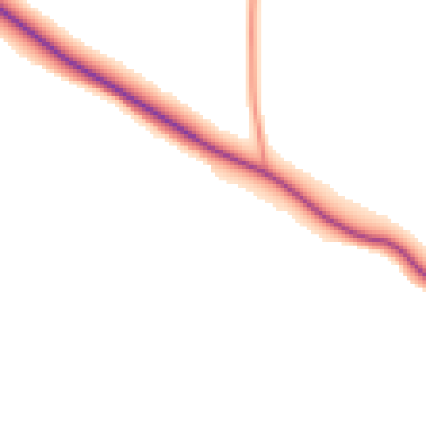Daytime road noise heatmap for LE16 8PJ