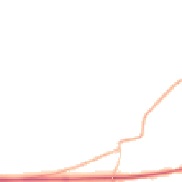 Night-time road noise heatmap for LE16 8PL
