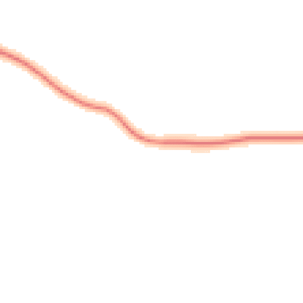 Night-time road noise heatmap for LE16 8PQ