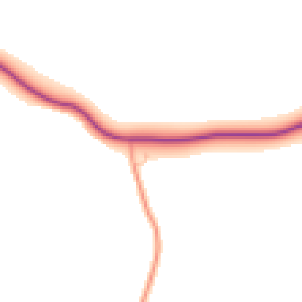 Daytime road noise heatmap for LE16 8QU