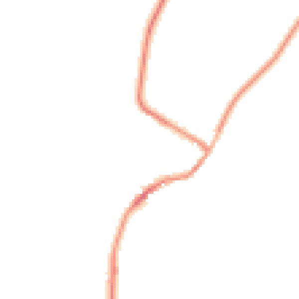 Night-time road noise heatmap for LE16 8RL