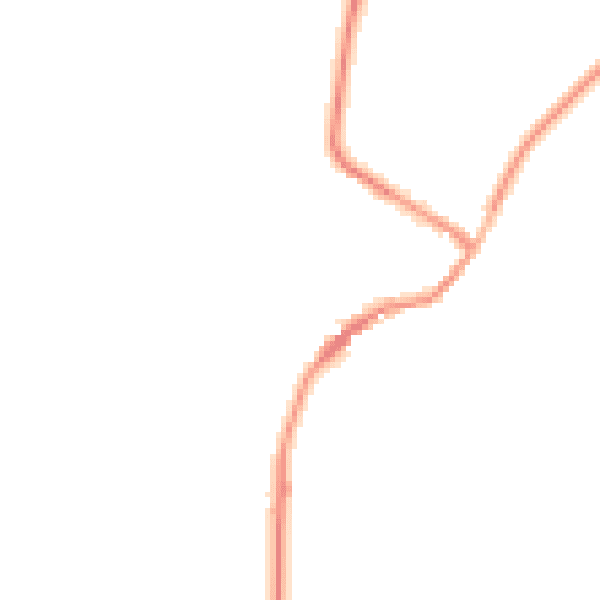 Night-time road noise heatmap for LE16 8RU