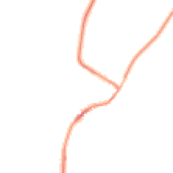 Night-time road noise heatmap for LE16 8RW