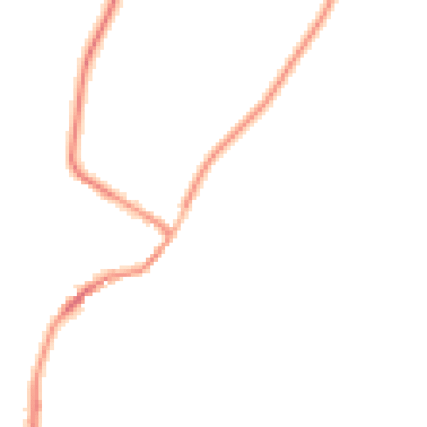 Night-time road noise heatmap for LE16 8RZ