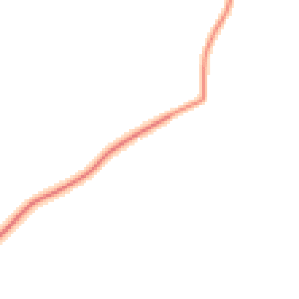 Daytime road noise heatmap for LE16 8TZ