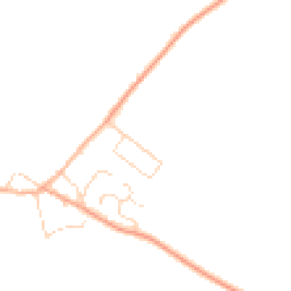 Daytime road noise heatmap for LE16 8XQ
