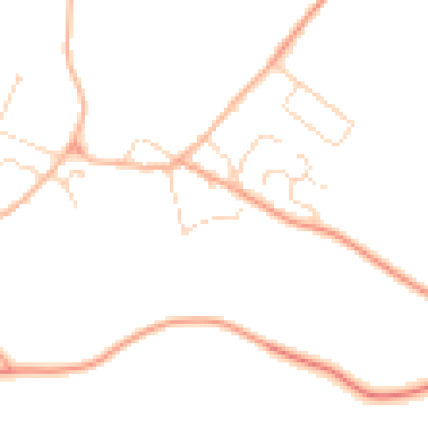 Daytime road noise heatmap for LE16 8XU