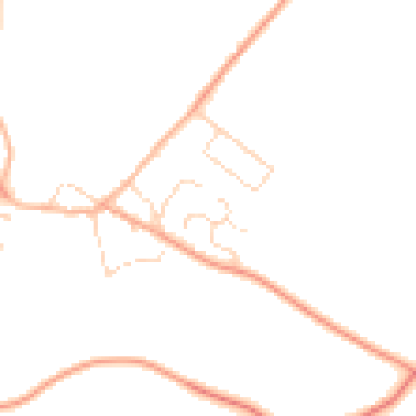 Daytime road noise heatmap for LE16 8XY