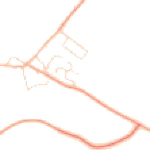 Daytime road noise heatmap for LE16 8XZ