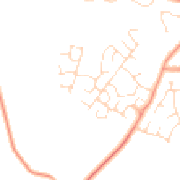 Daytime road noise heatmap for LE16 9HJ
