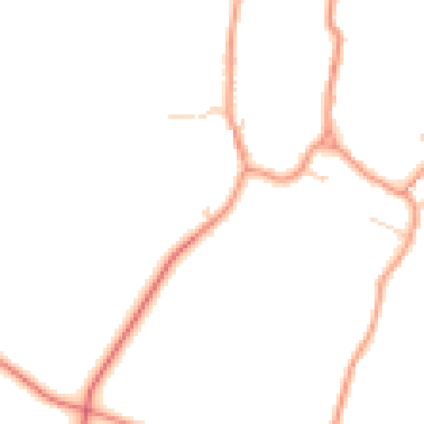 Daytime road noise heatmap for LE16 9RG